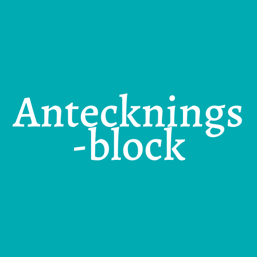 Anteckningsblock
