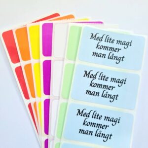Etiketter - Med lite magi kommer man långt